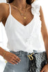 'Verity' Ruffle Wrap Tank Top - Celes Fashion